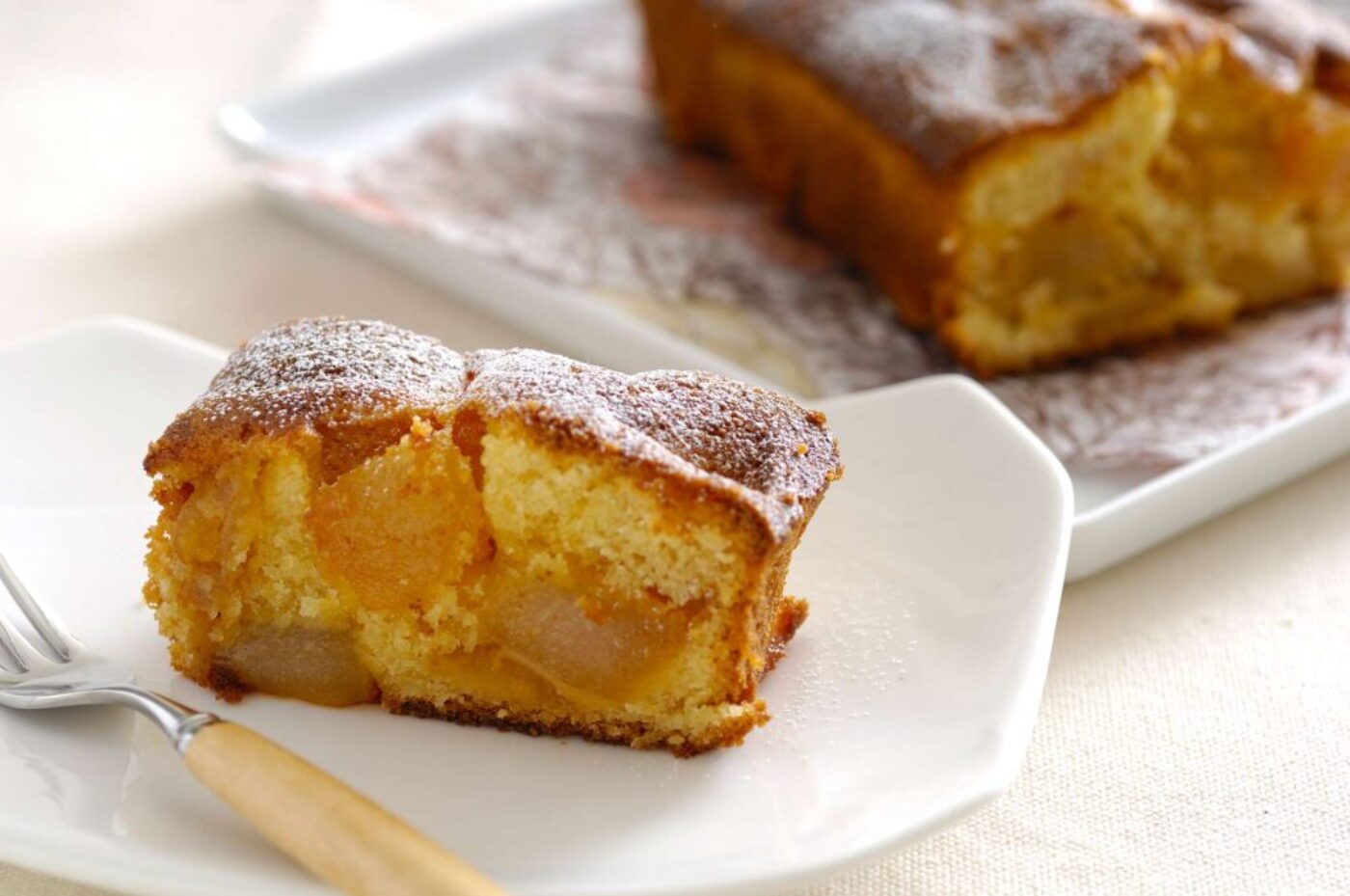 梨のキャラメリゼケーキ 料理研究家 栄養士 今別府靖子