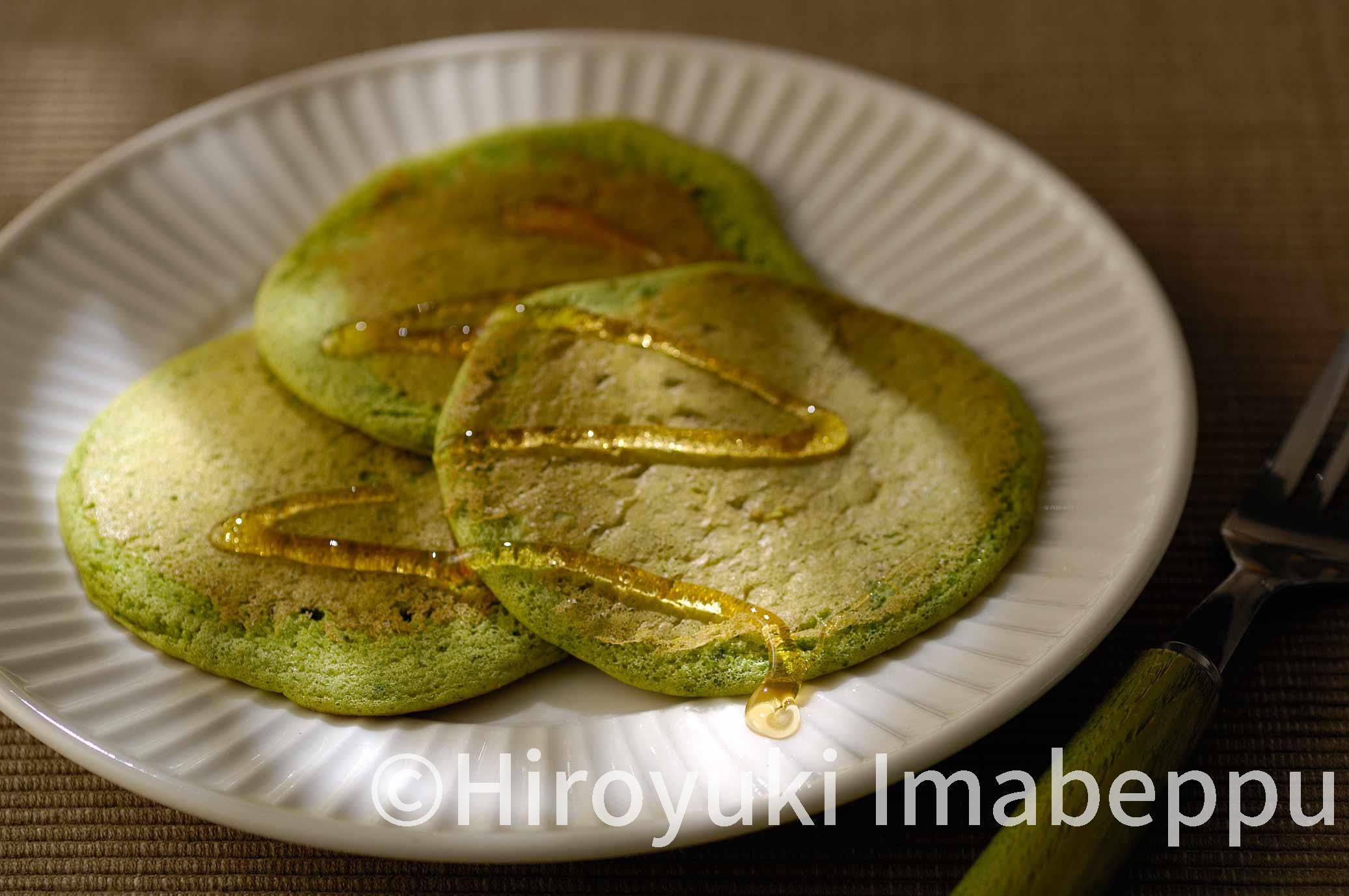 ほうれん草入り米粉パンケーキ